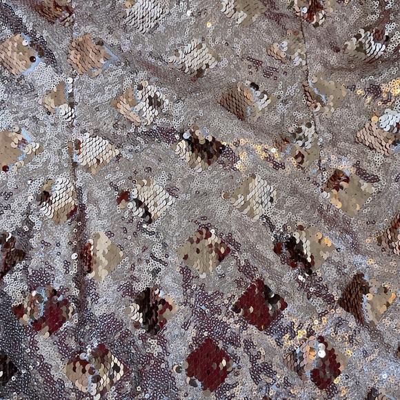 Lulus Glamorous Lifestyle Rose Gold Sequin Strapless Bodycon Mini Dress - Picture 3 of 3